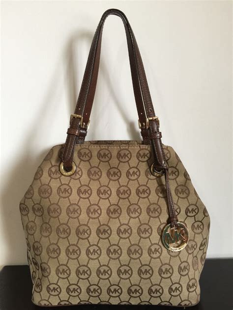 bolsa michael kors cafe de tela